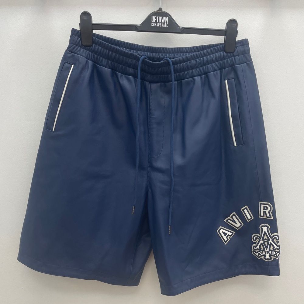Avirex leather shorts